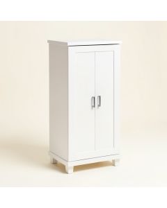 18 '' W X 25.5 '' H X 8 '' D Free-Standing Bathroom Cabinet (synthetic illustration; no displayed measurements)