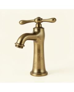 Victorian Single Hole Bathroom Faucet With Drain Assembly (synthetic illustration; no displayed measurements)