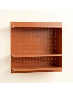 Summit Arc Empty Wall-Mounted Tool Organizer Panel - Terracotta (synthetic illustration; no displayed measurements)