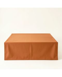 Elm Brook Flat Bed Sheet - Terracotta (synthetic illustration; no displayed measurements)