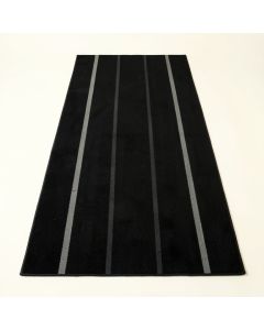 Linden Bridge Rectangular Area Rug - Black (synthetic illustration; no displayed measurements)