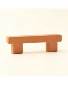 Heath Arc Cabinet Handle Without Packaging - Terracotta (synthetic illustration; no displayed measurements)