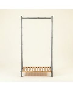 Rowan Crest Empty Garment Rack - Gray (synthetic illustration; no displayed measurements)