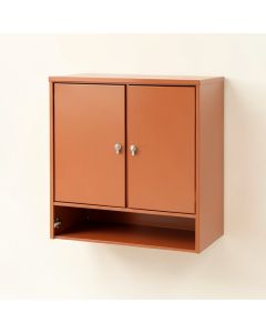 Reed Bend Wall-Mounted Laundry Cabinet - Terracotta (synthetic illustration; no displayed measurements)