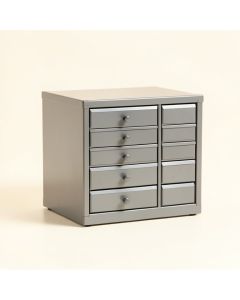 Cove Brook Small-Parts Storage Drawer Cabinet - Gray (synthetic illustration; no displayed measurements)