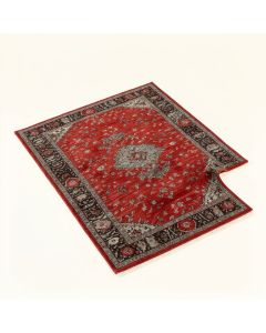 Heide Power Loom Red/Gray Rug (synthetic illustration; no displayed measurements)