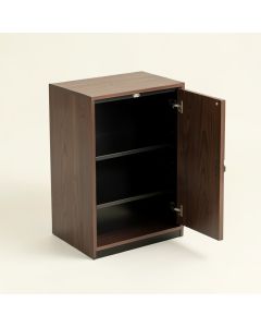 Open 18 Pair Shoe Storage Cabinet (synthetic illustration; no displayed measurements)