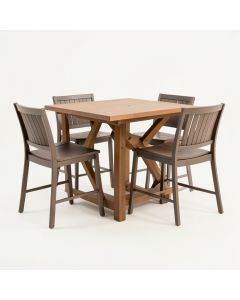 Monterey Bay 3 Piece Bar Height Dining Set (synthetic illustration; no displayed measurements)