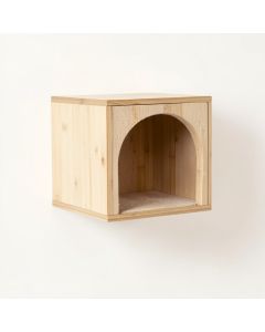 Hazel Falls Wall-Mounted Cat Perch - Beige (synthetic illustration; no displayed measurements)