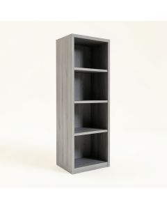 Cliff Bridge Narrow Cubby Tower - Gray (synthetic illustration; no displayed measurements)