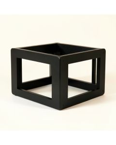 Oak Arc Empty Furniture-Style Pet Crate (synthetic illustration; no displayed measurements)