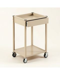 Meadow Brook Empty Rolling Workshop Cart - Beige (synthetic illustration; no displayed measurements)