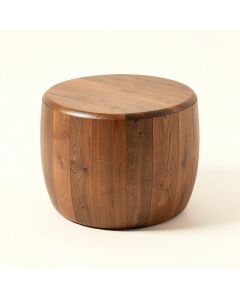 Brookhaven Solid Wood Drum Coffee Table (synthetic illustration; no displayed measurements)