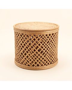 Sedgwick Lattice Round Laundry Hamper (synthetic illustration; no displayed measurements)