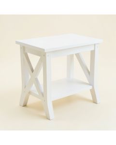 Hill Field Side Table - White (synthetic illustration; no displayed measurements)