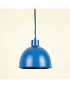 Heath Bend Pendant Light Suspended From One Plain Cable - Blue (synthetic illustration; no displayed measurements)