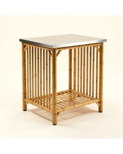 Beartown Kitchen Cart With Stainless Steel Top (synthetic illustration; no displayed measurements)