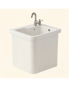 Whitehaven Single-Bowl Farmhouse Kitchen Sink With Tall Apron (synthetic illustration; no displayed measurements)