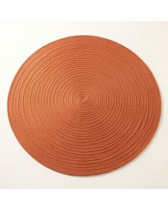 Dune Canyon Round Area Rug - Terracotta (synthetic illustration; no displayed measurements)