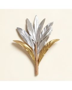 Sunburst Resin Dimensional Palm Box Wall Décor (synthetic illustration; no displayed measurements)