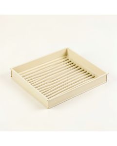 Summit Crest Empty Under-Desk Cable Tray - Cream (synthetic illustration; no displayed measurements)