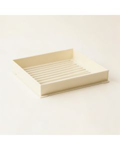 Dune Crossing Empty Under-Desk Cable Tray - Ivory (synthetic illustration; no displayed measurements)