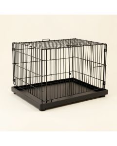 Holly Bridge Empty Furniture-Style Pet Crate - Black (synthetic illustration; no displayed measurements)
