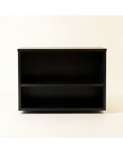 Hazel Branch Low Bookcase - Black (synthetic illustration; no displayed measurements)