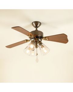52 '' Poirier 5 - Blade Chandelier Ceiling Fan With Remote Control And Light Kit Included (synthetic illustration; no displayed measurements)