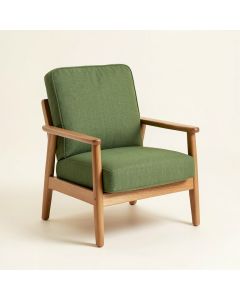 Juniper Field Upholstered Armchair - Green (synthetic illustration; no displayed measurements)
