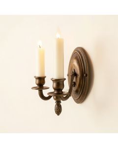 Alex 2-Light Dimmable French Antique Candle Wall Light (synthetic illustration; no displayed measurements)