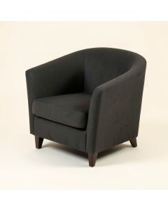 Destinie Upholstered Parsons Chair In Charcoal (synthetic illustration; no displayed measurements)