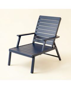 Fern Crest Outdoor Lounge Chair - Navy (synthetic illustration; no displayed measurements)