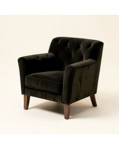 Senna 31 '' Wide Tufted Velvet Armchair (synthetic illustration; no displayed measurements)