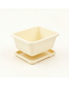 Cedar Crest Empty Raised Planter - Cream (synthetic illustration; no displayed measurements)