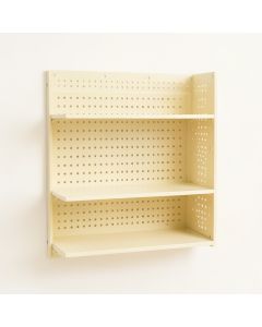 Summit Canyon Empty Wall-Mounted Tool Organizer Panel - Cream (synthetic illustration; no displayed measurements)