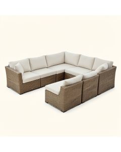 Merlyn 17 Piece Sectional Seating Group With Cushions (synthetic illustration; no displayed measurements)