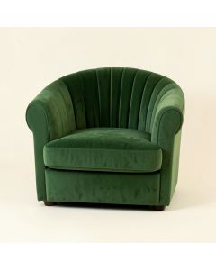 Field Bridge Upholstered Armchair - Green (synthetic illustration; no displayed measurements)