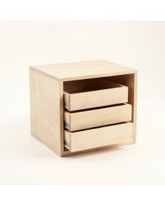 Hazel Bend Small-Parts Storage Drawer Cabinet - Beige (synthetic illustration; no displayed measurements)