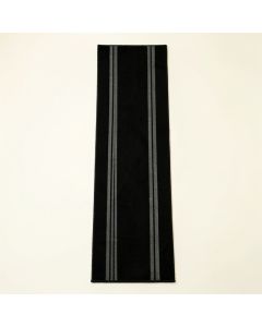 Shore Bridge Narrow Runner Rug - Black (synthetic illustration; no displayed measurements)
