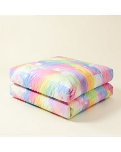 Unicorn Dreamz - Coma Inducer® Oversized Queen Comforter - Buttercup Rainbow (synthetic illustration; no displayed measurements)