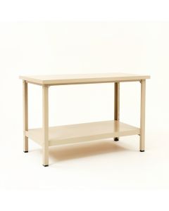 Ridge Edge Empty Workshop Workbench - Beige (synthetic illustration; no displayed measurements)