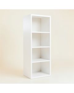 Fern Edge Narrow Cubby Tower - White (synthetic illustration; no displayed measurements)
