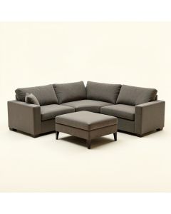 Amira 131.5 '' Wide Reversible Modular Corner Sectional With Ottoman (synthetic illustration; no displayed measurements)