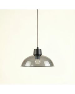 Alder Bend Pendant Light Suspended From One Plain Cable - Gray (synthetic illustration; no displayed measurements)