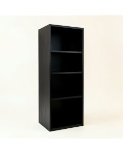 Elm Brook Narrow Cubby Tower - Black (synthetic illustration; no displayed measurements)
