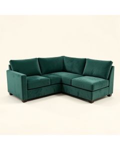 Gulfcrest 141.34 '' Wide Velvet Symmetrical Modular Corner Sectional (synthetic illustration; no displayed measurements)