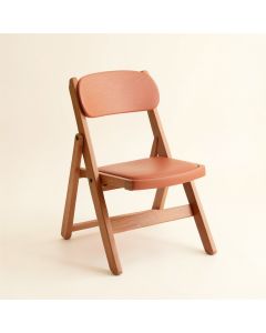 Wren Crest Folding Outdoor Chair - Terracotta (synthetic illustration; no displayed measurements)