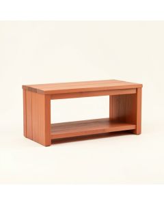 Oak Canyon Narrow Outdoor Storage Bench - Terracotta (synthetic illustration; no displayed measurements)