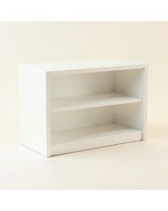 Holly Bluff Low Bookcase - White (synthetic illustration; no displayed measurements)